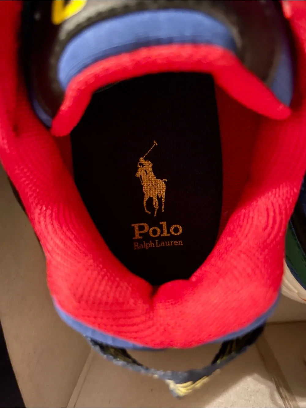 Polo by Ralph Lauren Kids Blue & Red Athletic Sneakers